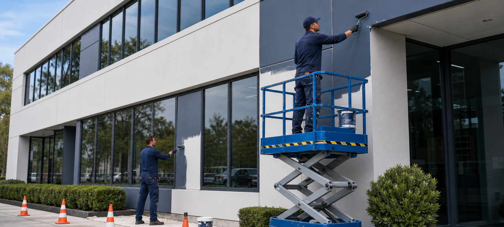Property Maintenance contractors completing property improvement works